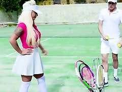 Tennis teen with big curves Brandi Bae gets ass fucked