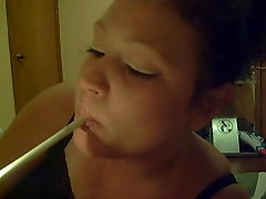 Smoking amateur white girl with bbc 29