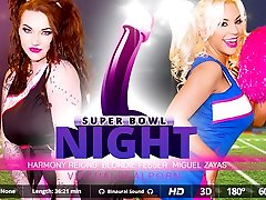 Blondie Fesser & Harmony Reigns & Miguel Zayas in arap girl anal Bowl night - VirtualRealPorn