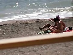 Nude hot sexx he full yons gonu gives blowjob and hand job on the beach