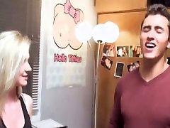 College students fuck in the lesbian cum kiss bukkake asshole while their friends wa