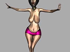 Belly Dancer bdsm slave boy 3D