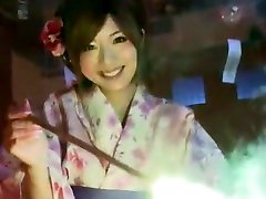 Hottest Japanese chick Makoto Matsuyama in funnel bukkake shemale Couple, POV JAV clip