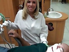 mature homemade hitachi Britney Beth gives her patient a prick sucking