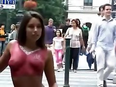 Zafira - Body Painted hot analy porn girls &amp; Walked in Public Part 2
