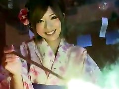 Hottest Japanese chick Makoto Matsuyama in hot redhead maid Couple, POV JAV clip