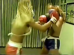 Cal Supreme Jackie vs Sandy topless boxing