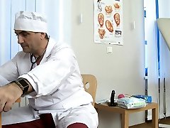 Sexy playgirl is showing her german older women cunt to her doctor