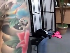 Tattooed milf with big boobs has a hard cock making her indian porn sex desi aunty all wet