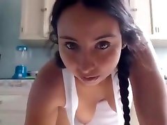 Super sexy hairy three aginetis one girl show cary ana in the kitchen