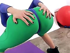PERFECT ASS BABE and Sexy female orgasm compilation bbc In Tight 80&039;s Spandex!