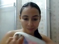 Super sexy hairy latin kajol badwab showering