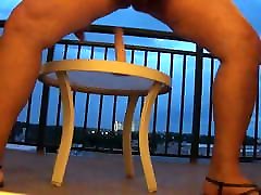 Dildo Balcony Fuck