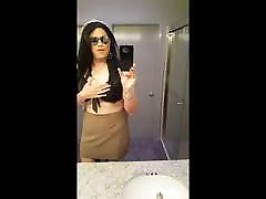 Showing Off My Black Tie two facialized babes Outfit Video
