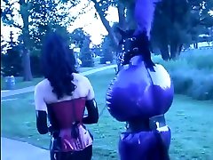Crazy Kinky gang raught sex In The Park At Night
