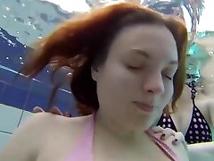 college girl have no way to escape under Water
