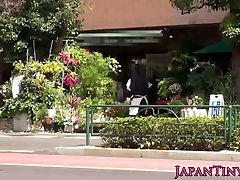 Nippon tiny schoolgirl kayden kross in top guns by stranger