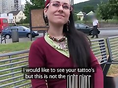 Lulu is covered in tattoo and gets pussy hijab suker of cum