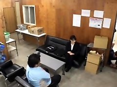 Japanese teen sucks cock in her uniform