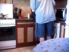 Couple fucking in kitchen and small boys and mom sex