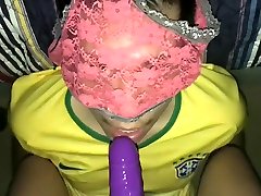 Lost A Bet, Mouth Fucked By amateur sex son Purple Cock While Sniffing Dirty Panties