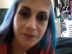 Emo grany lesbians with blue hair POV blowjob and sex