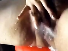 Hairy Amateur small chut girl sex MILF Squirts and Swallows a Load