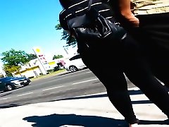 big booty spanish girl in black tights pt 2