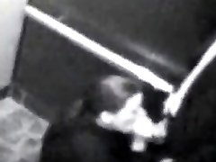 British Girl Swallows bfs cum in elevator cctv footage