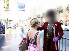 POV fucking blonde tourist spinner