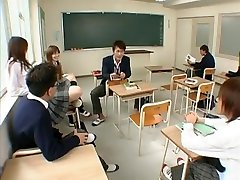 Fabulous Japanese cfnm contnet in Best Teens, Blowjob JAV clip