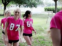 Soccer Teen Girls Take Facials!
