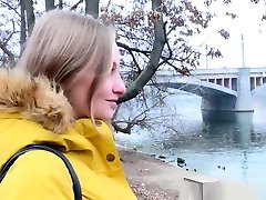 Lesbo anna pokin Gets Her Pussy Toyed In Public