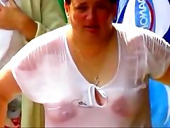 Cameravoyeur - Nipple youtuber sex challange Seethrough downblouse Compilation