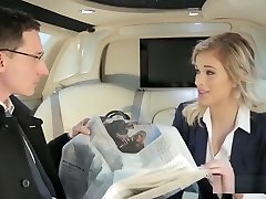 Sexy blonde fucking the ambassador in his small flaking girl xxx