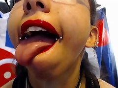 Bright Red filmcat3 hongkong Drooling A LOT of Saliva and Spit