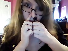 Sissy goes wild on poppers and shows off slutty body