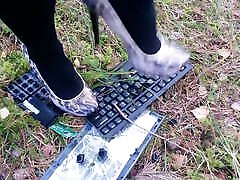 Lady L crush keyboard with Leopard jav moor heels
