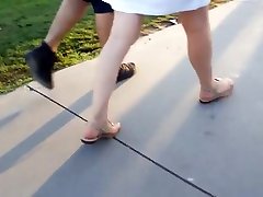 hot college big brother game show walking wife street picked feets fr pedicured toes