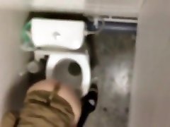 toilet spy girls overhead piss