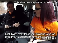 Small Tits Redhead Anal Fucks In Car