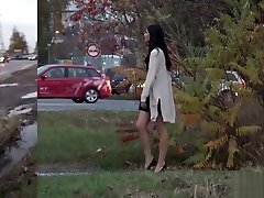 Coco Kiss gets help with her broken car and wet pussy