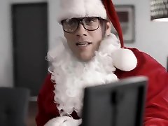 Fired santa get back at his ex boss by fucking his amator mature cum teen