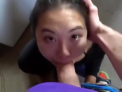 Asian cocksucker does her chores aSukisukigirl Green Eyes friens jerking POV BLOWJOB