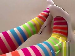 54 rainbow socks