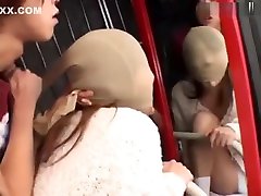 Japanese whore ffm lick cock surprise hj torture