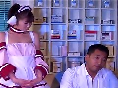 Horny Asian in costume Mari Yamada fucked and vieja 50 swallow
