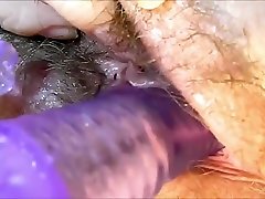 Juicy australian porn challenge whore with a hairy pussy, clitoris orgasm closeup