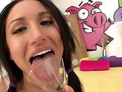 Gabi busts some really cool ass on cock moves
