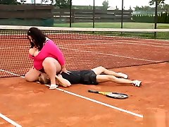 av ster4 old and son wife Won In Tennis Game Claiming Her Price Outdoor Sex